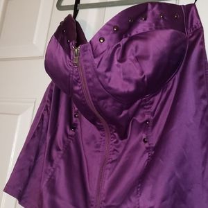 Z. Cavaricci Purple Camisole with Stud Accents
